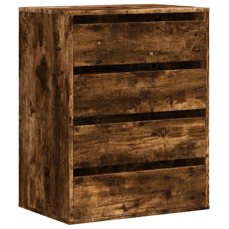 Vidaxl ladekast 60x41x76 cm bewerkt hout gerookt eikenkleurig