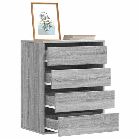 Vidaxl ladekast 60x41x76 cm bewerkt hout grijs sonoma eikenkleurig
