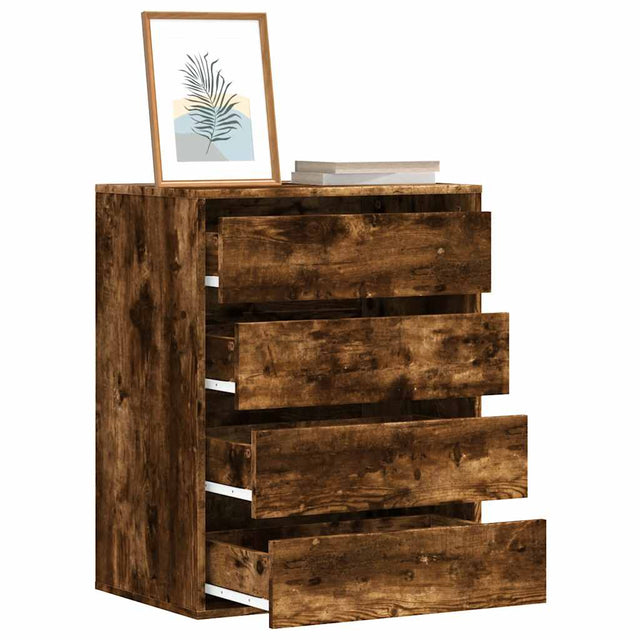 Vidaxl ladekast 60x41x76 cm bewerkt hout oud houtkleurig