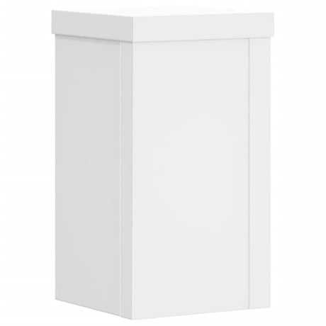 Vidaxl plantenstandaards 2 st 10x10x18 cm bewerkt hout wit