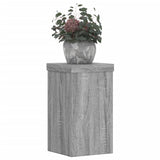 Vidaxl plantenstandaards 2 st 10x10x18 cm bewerkt hout grijs sonoma