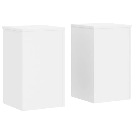 Vidaxl plantenstandaards 2 st 30x30x50 cm bewerkt hout wit