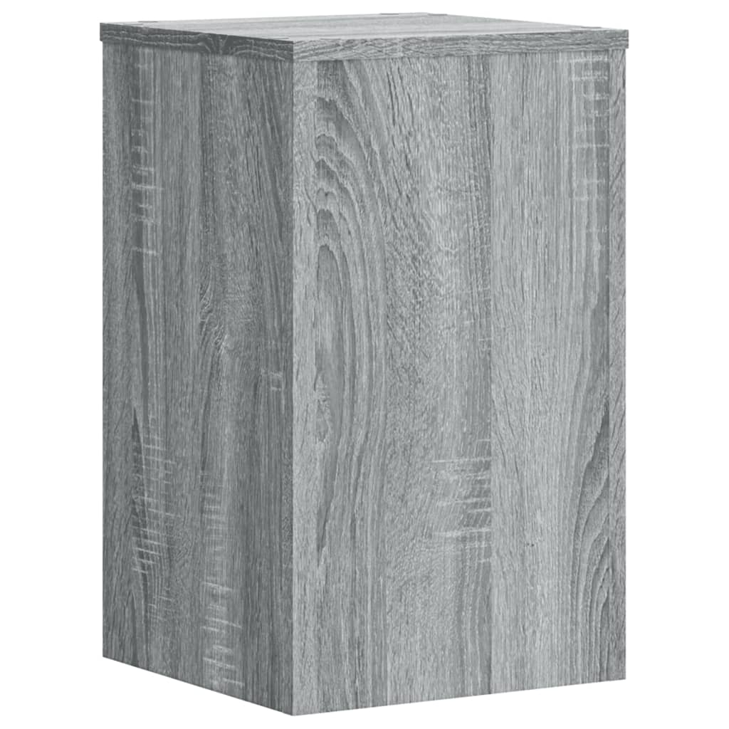 Vidaxl plantenstandaards 2 st 30x30x50 cm bewerkt hout grijs sonoma