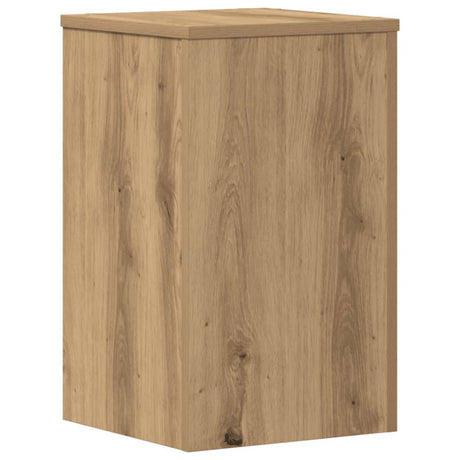 Vidaxl plantenstandaards 2 st 30x30x50 cm hout artisanaal eiken