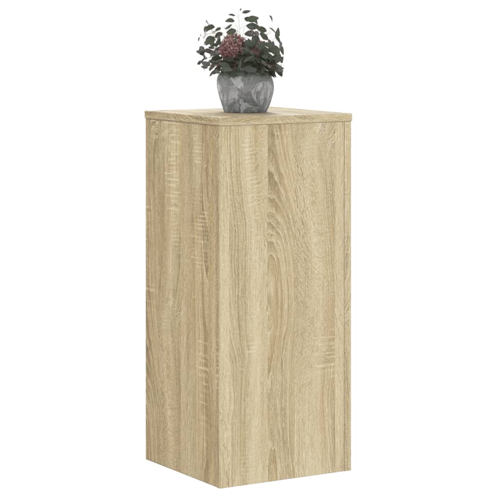 Vidaxl Plant Standardy 2 szt. 30x30x70 cm przetworzone drewniane drewno dębowe