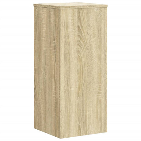 Vidaxl plantenstandaards 2 st 30x30x70 cm bewerkt hout sonoma eiken