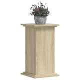 Vidaxl plantenstandaard 33x33x60 cm bewerkt hout sonoma eikenkleurig