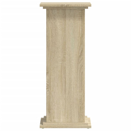 Vidaxl plantenstandaard 33x33x80 cm bewerkt hout sonoma eikenkleurig