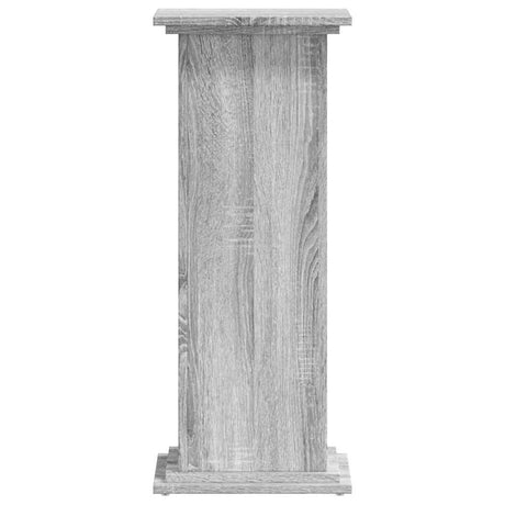 Vidaxl plantenstandaard 33x33x80 cm bewerkt hout grijs sonoma eiken