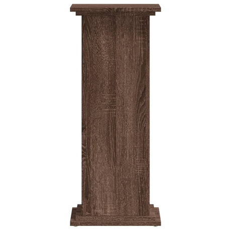 Vidaxl plantenstandaard 33x33x80 cm bewerkt hout bruin eikenkleurig