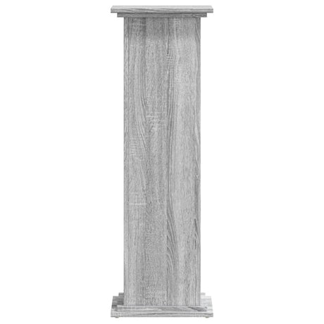 Vidaxl plantenstandaard 33x33x100 cm bewerkt hout grijs sonoma eiken