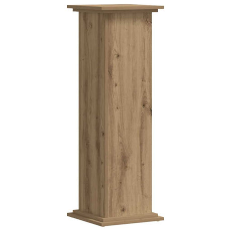 Vidaxl plantenstandaard 33x33x100 cm bewerkt hout artisanaal eiken