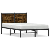 Vidaxl bedframe zonder matras metaal gerookt eikenkleurig 120x190 cm