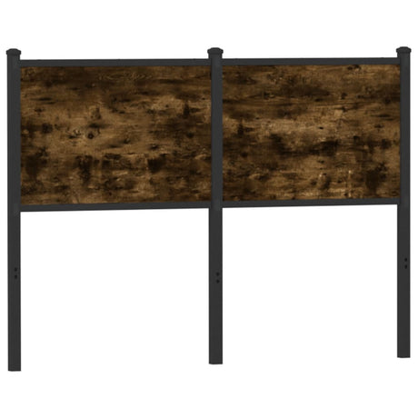 Vidaxl vervangend hoofdbord 120 cm en staal gerookt eikenkleurig