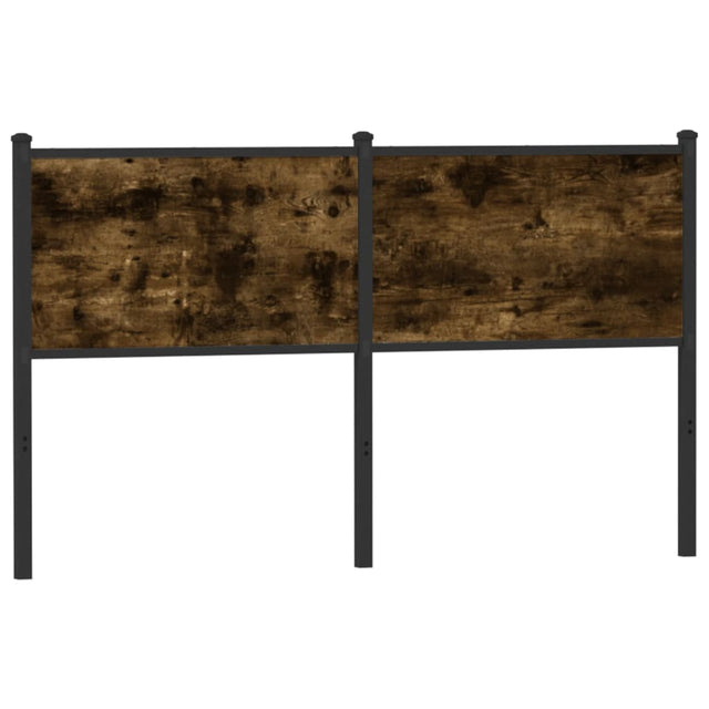 Vidaxl vervangend hoofdbord 140 cm en staal gerookt eikenkleurig