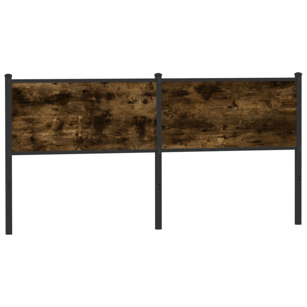 Vidaxl vervangend hoofdbord 180 cm en staal gerookt eikenkleurig