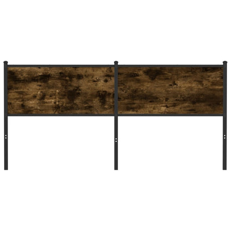 Vidaxl vervangend hoofdbord 180 cm en staal gerookt eikenkleurig