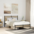 Vidaxl bedframe zonder matras metaal sonoma eikenkleurig 120x190 cm