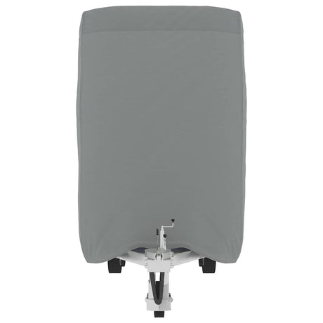 Vidaxl paardentrailerhoes 376x168x240 cm vliesvlies grijs