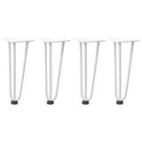 Vidaxl haarnadelpoten voor salontafel 4 st 30 cm massief staal wit