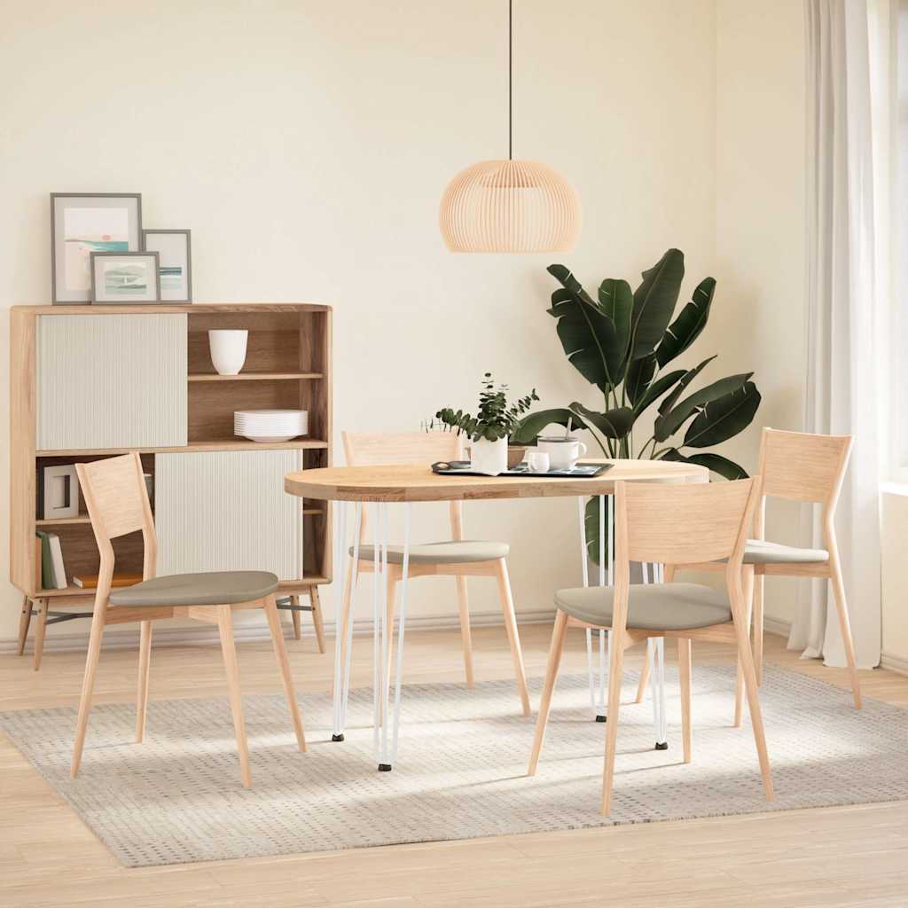 Vidaxl haarnadelpoten voor console tafel 4 st 72 cm massief staal wit