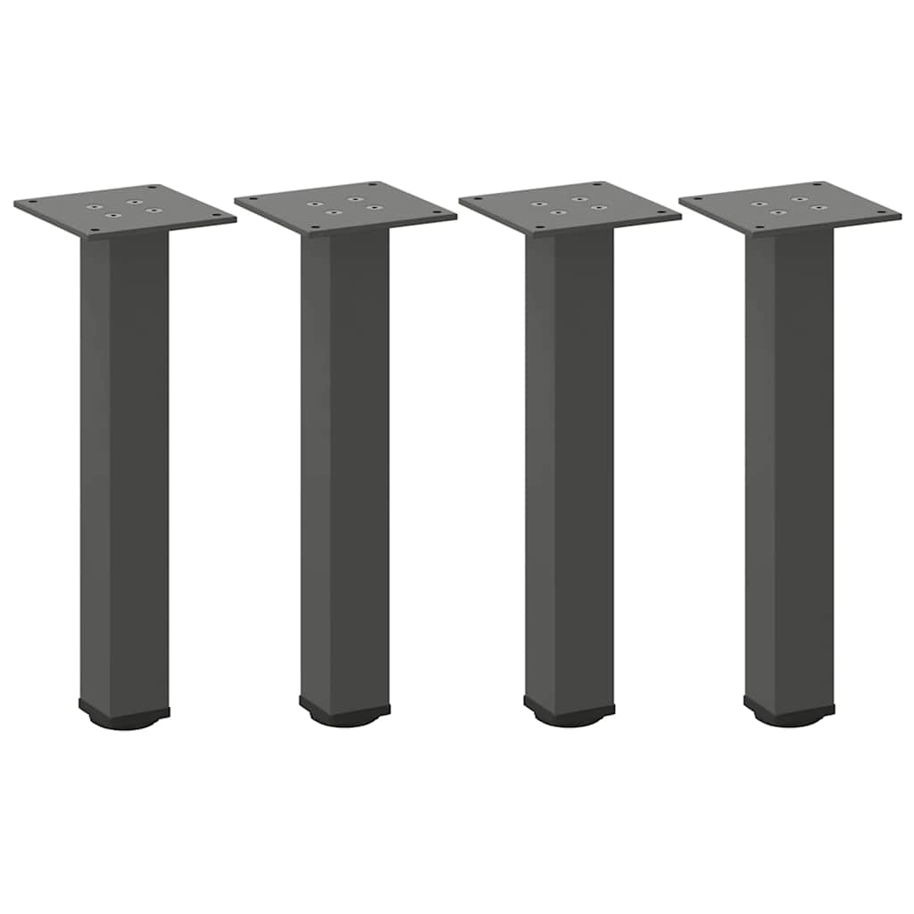 Vidaxl salontafelpoten 4 st 42-44 cm staal antraciet