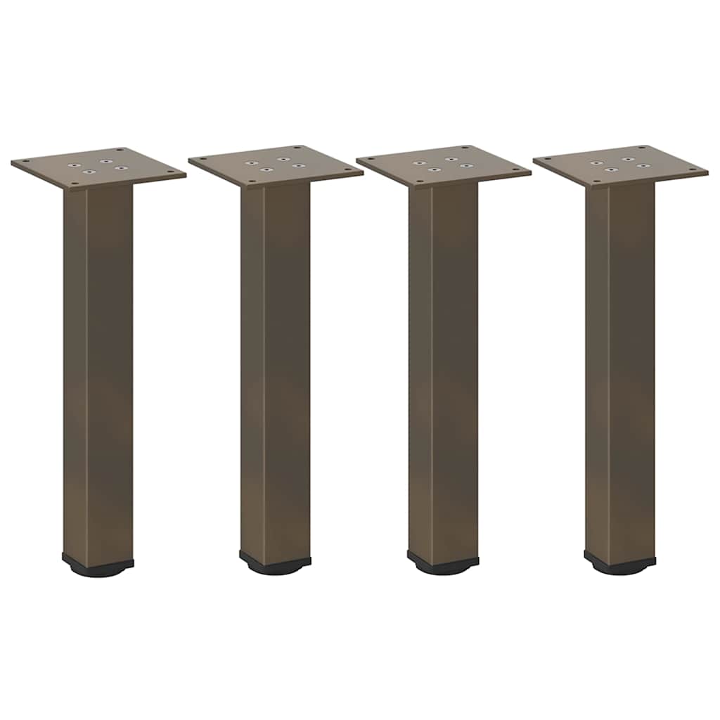 Vidaxl salontafelpoten 4 st 42-44 cm staal naturel