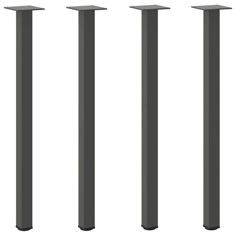 Vidaxl console tafelpoten 4 st 72-74 cm staal antraciet