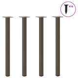 Vidaxl console tafelpoten 4 st 72-74 cm staal naturel