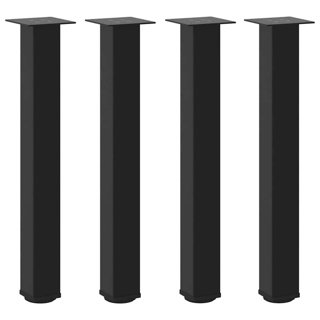 Vidaxl console tafelpoten 4 st 72-74 cm staal zwart