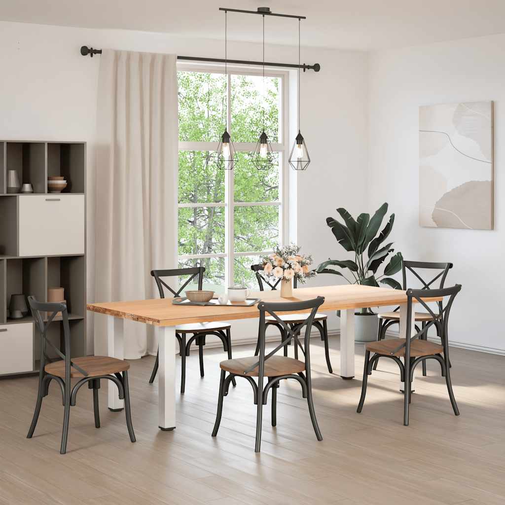 Vidaxl console tafelpoten 4 st 72-74 cm staal wit