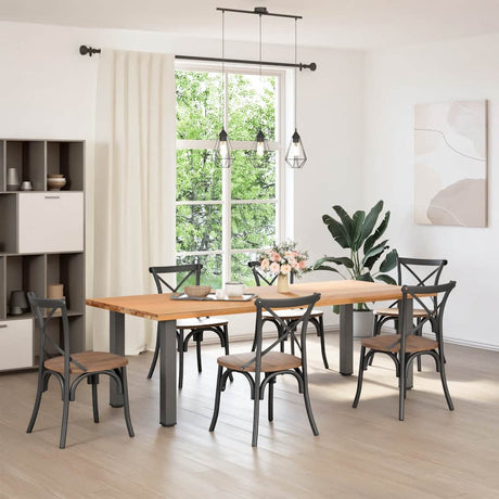 Vidaxl console tafelpoten 4 st 72-74 cm staal antraciet