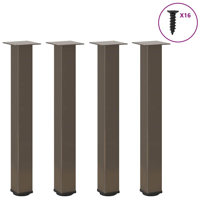 Vidaxl console tafelpoten 4 st 72-74 cm staal naturel