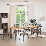 Vidaxl console tafelpoten 4 st 72-74 cm staal naturel