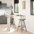 Vidaxl bartafelpoten 4 st 90-92 cm staal wit