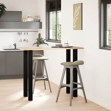 Vidaxl bartafelpoten 4 st 110-112 cm staal zwart