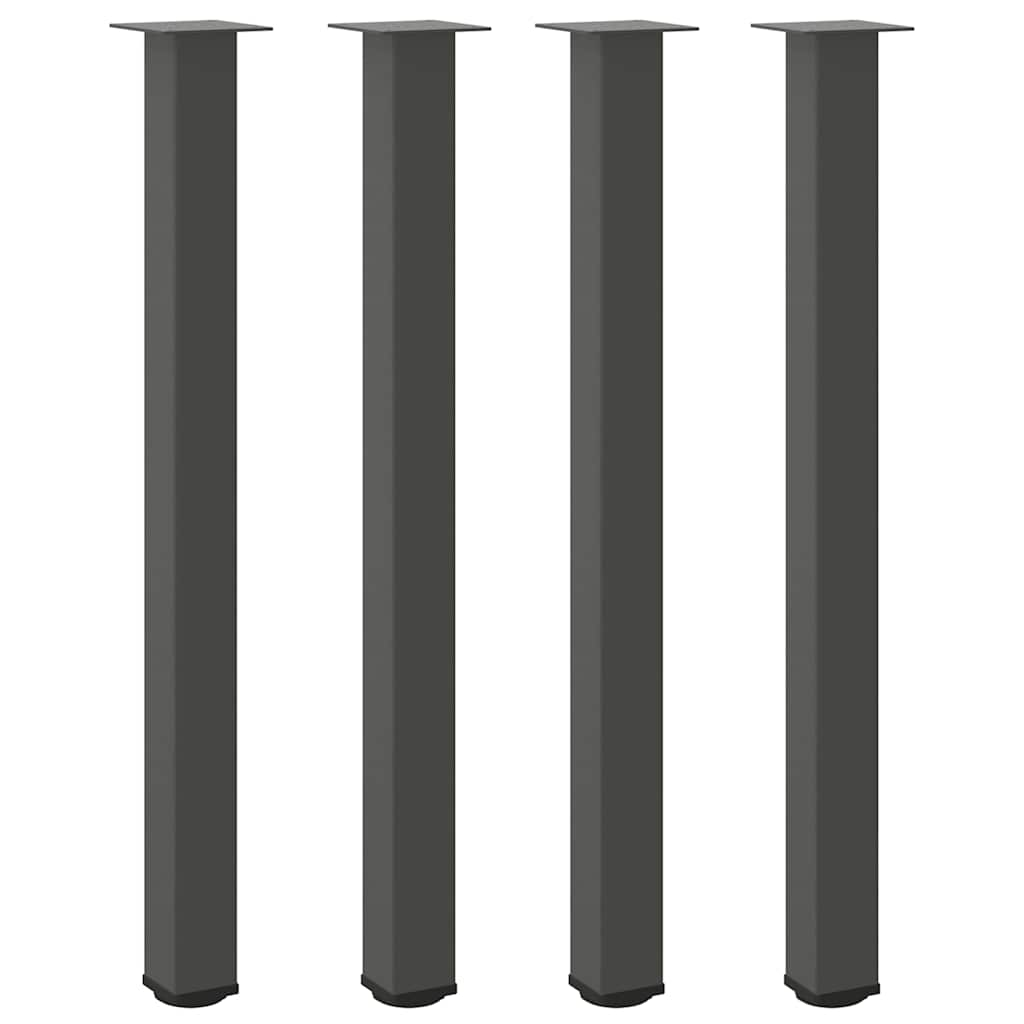 Vidaxl bartafelpoten 4 st 110-112 cm staal antraciet