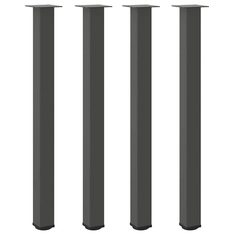 Vidaxl bartafelpoten 4 st 110-112 cm staal antraciet