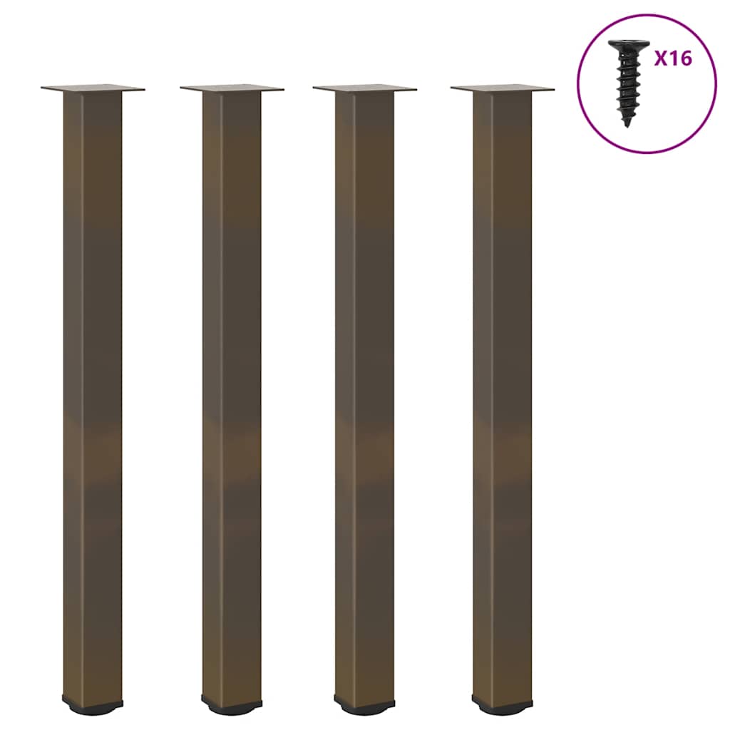 Vidaxl bartafelpoten 4 st 110-112 cm staal naturel