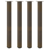 Vidaxl bartafelpoten 4 st 110-112 cm staal naturel