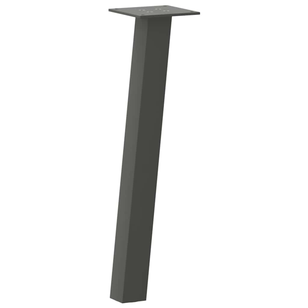Vidaxl salontafelpoten 4 st 30 cm staal antraciet