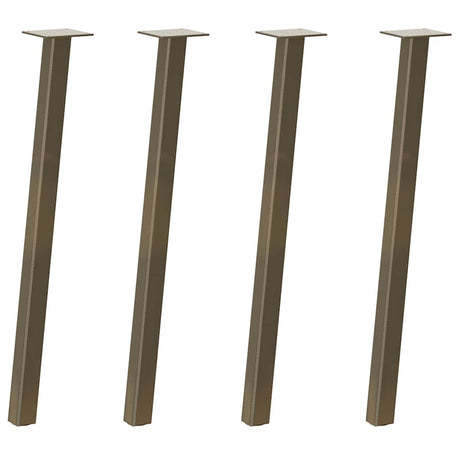 Vidaxl console tafelpoten 4 st 72 cm staal naturel