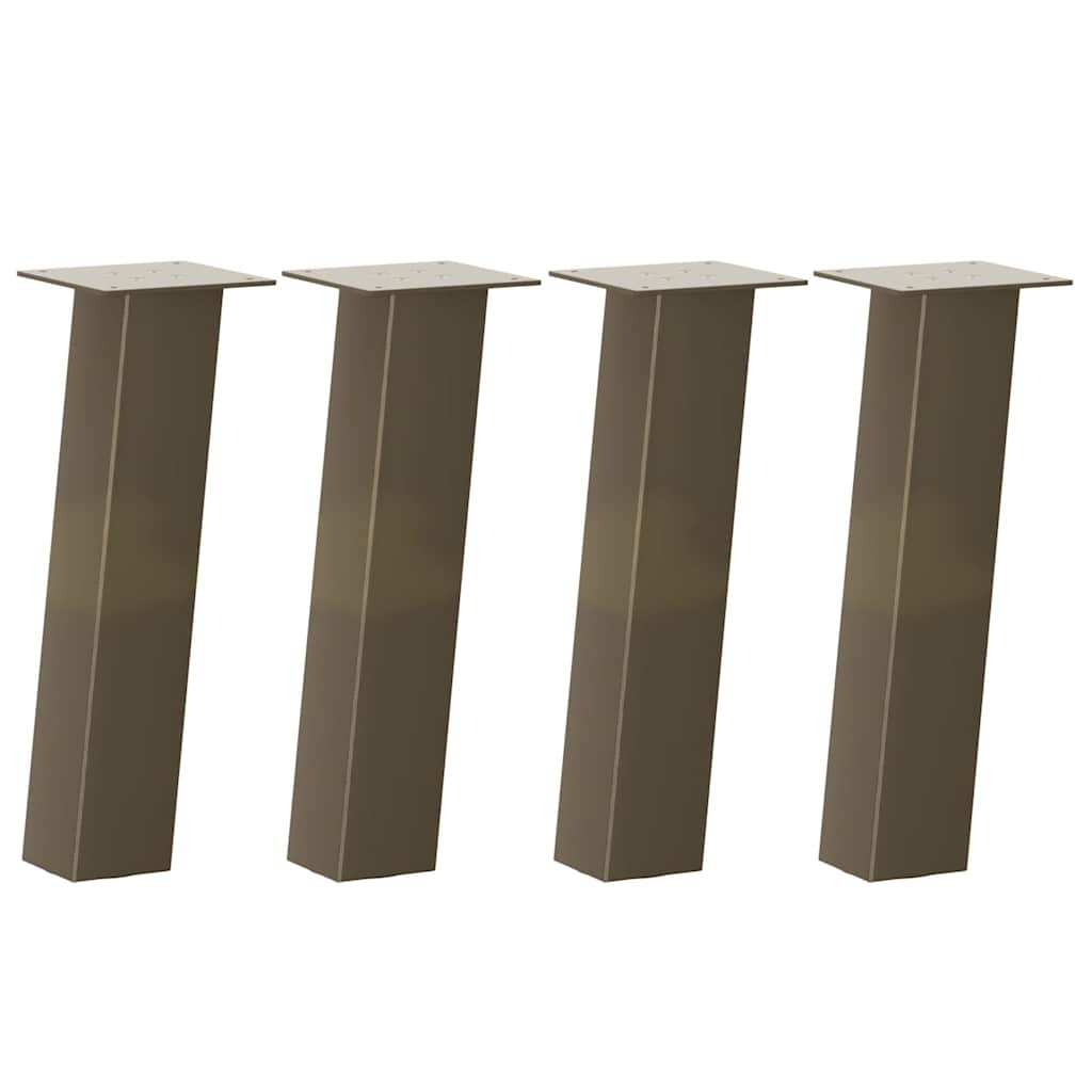 Vidaxl salontafelpoten 4 st 30 cm staal naturel