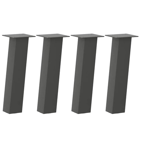 Vidaxl salontafelpoten 4 st 42 cm staal antraciet