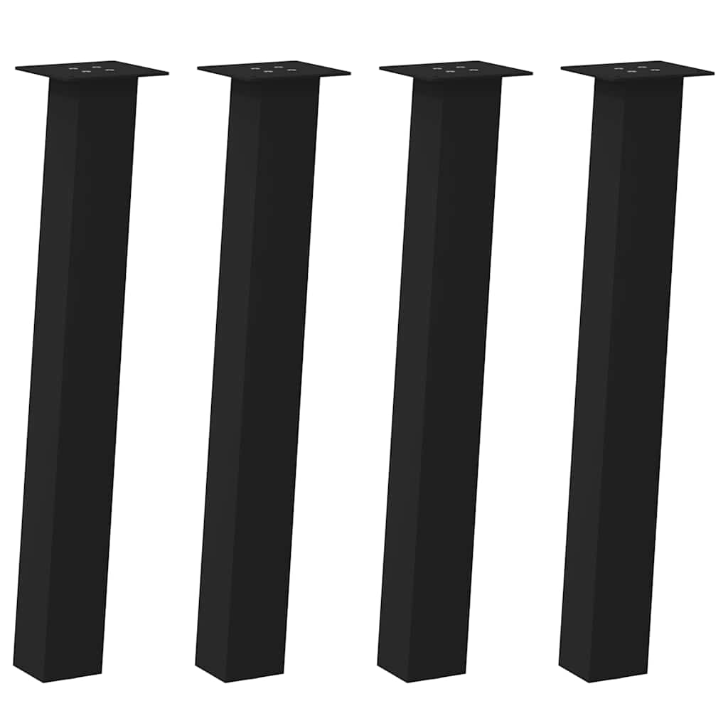 Vidaxl console tafelpoten 4 st 72 cm staal zwart