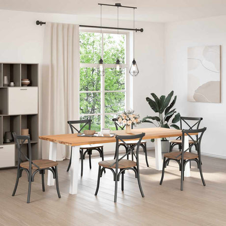 Vidaxl console tafelpoten 4 st 72 cm staal wit