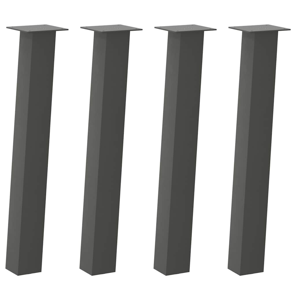 Vidaxl console tafelpoten 4 st 72 cm staal antraciet