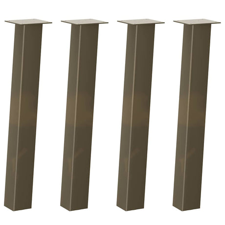 Vidaxl console tafelpoten 4 st 72 cm staal naturel