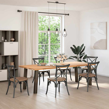 Vidaxl console tafelpoten 4 st 72 cm staal naturel
