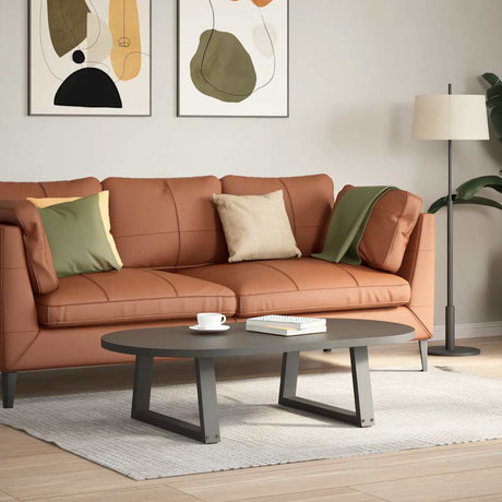 Vidaxl salontafelpoten 2 st v-vormig 50x(30-31,3) cm staal antraciet